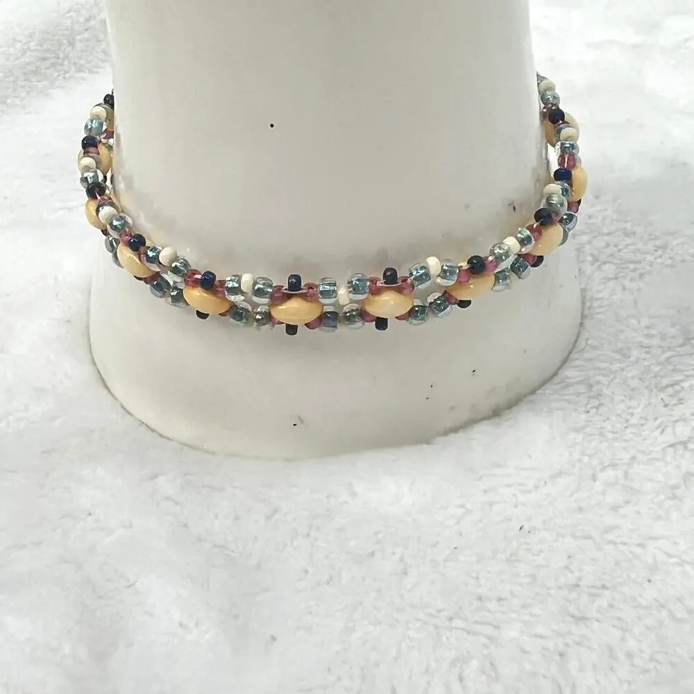 HANDMADE 'Haley' Bracelet in Yellow 7.5